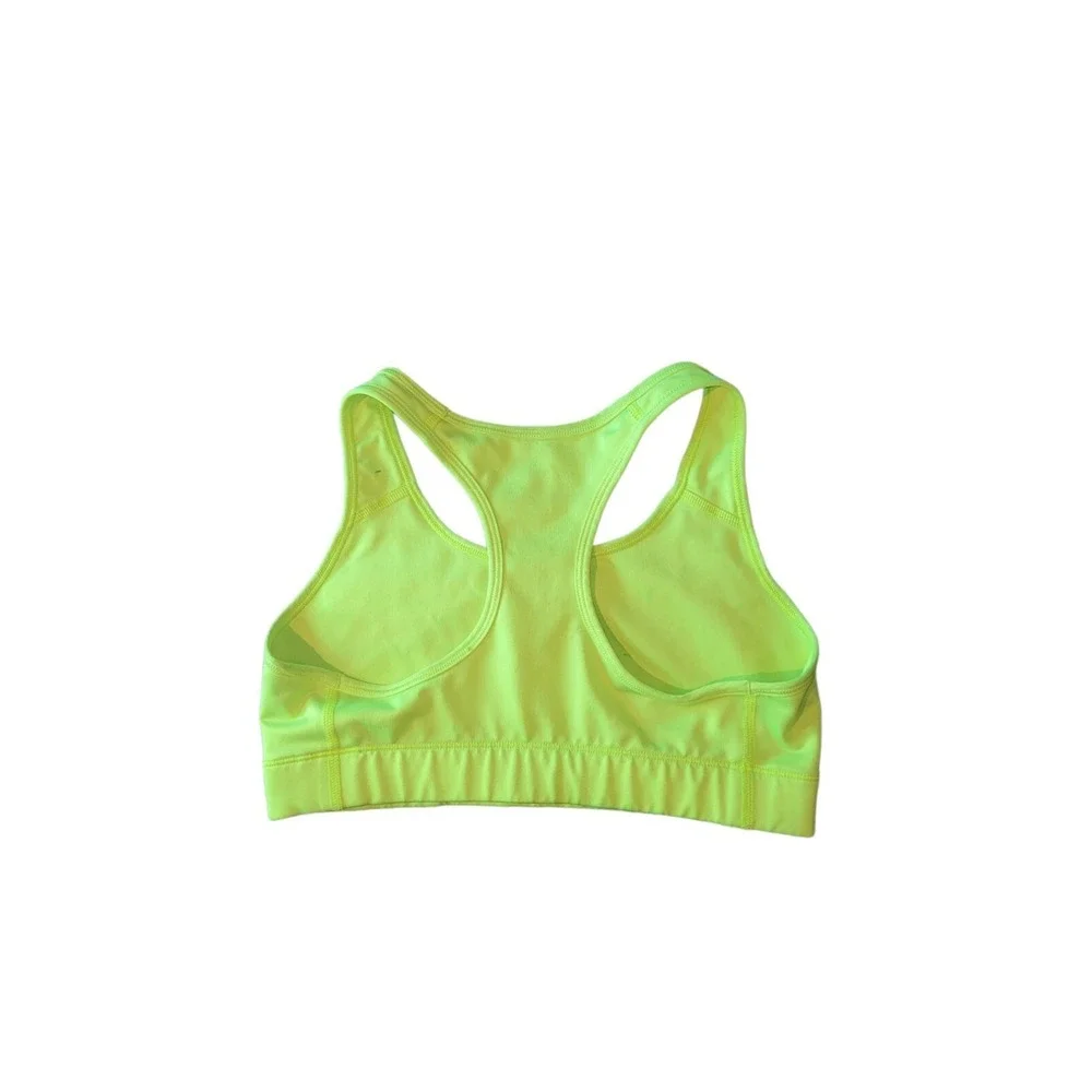 Nike Dri Fit Sports Bra Women Sz S Neon Green Yellow‎ Activewear Workout Top Gym